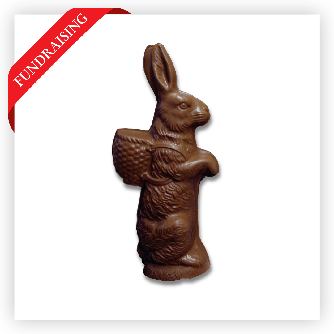 Dark Chocolate Bunny with Basket