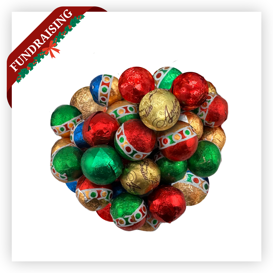 Solid Chocolate Foiled Balls