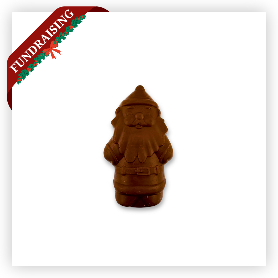 Peanut Butter Filled Chocolate Santa