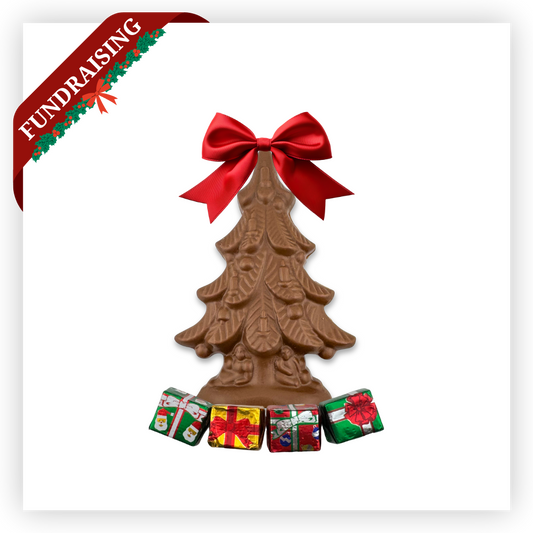Milk Chocolate Christmas Tree with Gifts