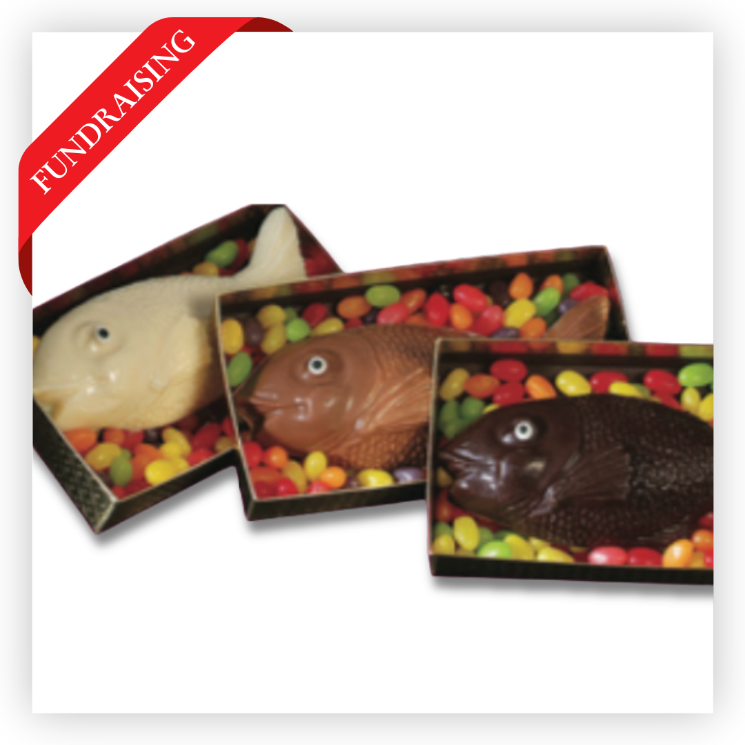 Chocolate Fish with Jelly Beans